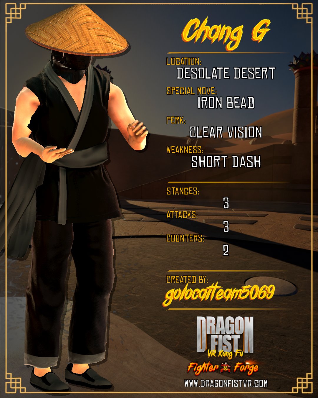 Chang G - Created By: golocalteam5069